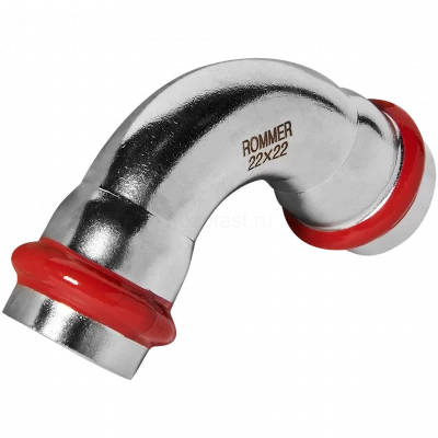 Угольник ROMMER 90° ВПр 22 мм из нержавеющей стали, RSS-0003-000022