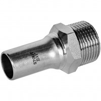 Вставка переходная STOUT НПр-НР, 22 мм x 1 дюйм, из нержавеющей стали, SSS-2024-000221