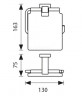 Держатель для туалетной бумаги KAISER Canon, хром, KH-2300