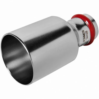 Муфта переходная ВПр-НПр 54х28 из стали нержавеющей, прессовой ROMMER
