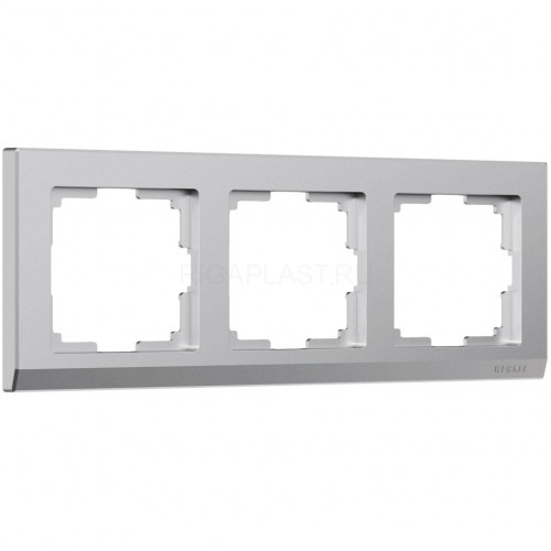 Рамка на 3 поста Werkel Stark (серебряный матовый) W0031865