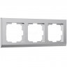 Рамка на 3 поста Werkel Stark (серебряный матовый) W0031865