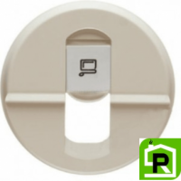 Лицевая панель для розетки RJ45 Legrand Celiane слоновая кость, 66235
