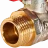 Кран шаровой НР/НР 1/2", бабочка ROMMER