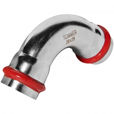 Угольник ROMMER 90° ВПр 28 мм из нержавеющей стали, RSS-0003-000028