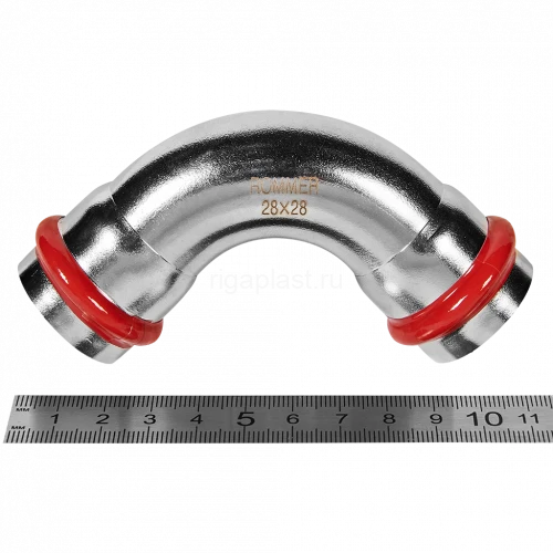 Угольник ROMMER 90° ВПр 28 мм из нержавеющей стали, RSS-0003-000028