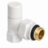 Клапан радиаторный запорный угловой Zeissler 1/2", ZSv.213.02W, белый