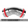 Угольник ROMMER 45° ВПр-ВПр 42 мм из нержавеющей стали, RSS-1005-000042