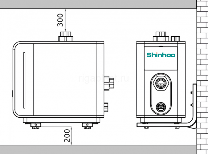 Комплект настенного монтажа Shinhoo AQUAMASTER