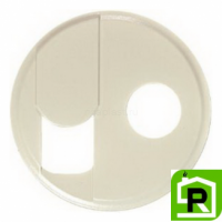 Лицевая панель для розетки TV+RJ45 Legrand Celiane слоновая кость, 66234