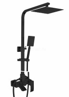Душевая система HANSEN HN33044-C, с тропическим душем, из нержавеющей стали, черный