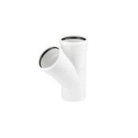 Тройник канализационный RAUPIANO 75/50/45° REHAU