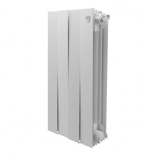 Радиатор биметаллический Royal Thermo PianoForte 500 Bianco Traffico 4 секции, боковое подключение