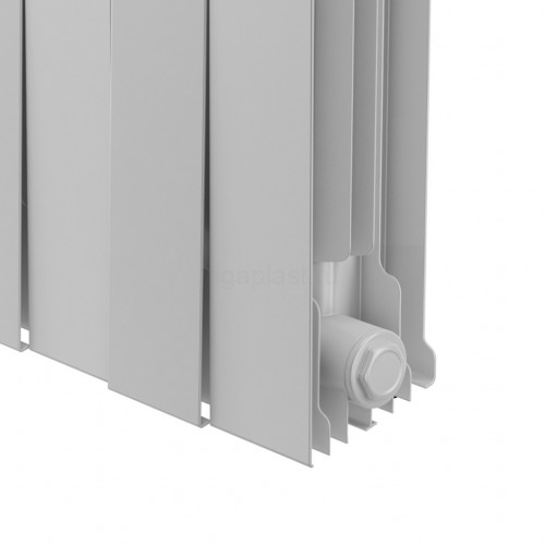 Радиатор биметаллический Royal Thermo PianoForte 500 Bianco Traffico 4 секции, боковое подключение