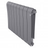 Радиатор биметаллический Royal Thermo Infinity 500 Silver Satin 8 секций, нижнее подключение VR80