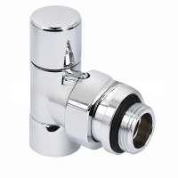 Клапан радиаторный запорный угловой Zeissler 1/2", ZSv.213.02CP, хром