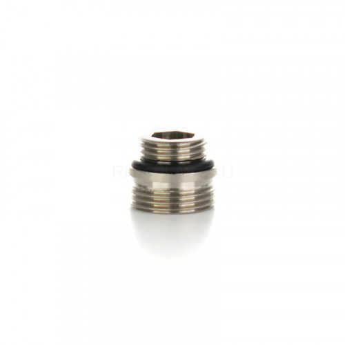Ниппель переходной с уплотнением 1/2" O-ring - 3/4" ЕК, никелированный ELSEN EVR04.0004