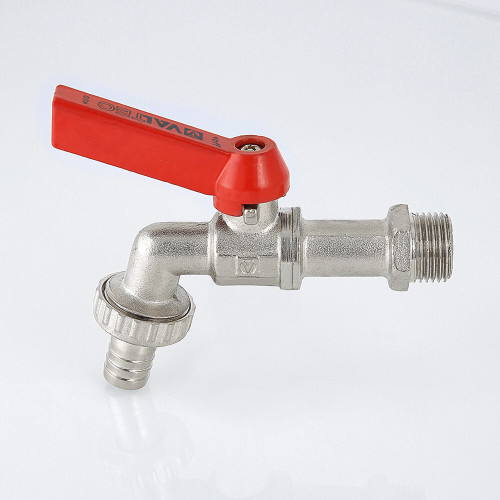 Кран водоразборный VALTEC 1/2" НР, со съёмным штуцером, флажок (VT.051.N.04)