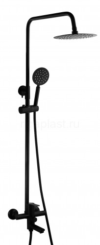 Душевая система HANSEN HN33032-C, с тропическим душем, черный
