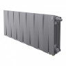 Радиатор биметаллический Royal Thermo PianoForte 300 Silver Satin 14 секций, нижнее подключение VDR80