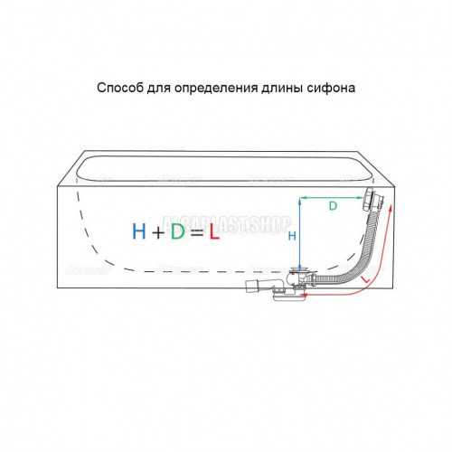 Слив-перелив для ванны полуавтомат, большая пробка, хром Alcaplast