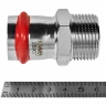 Переходник ROMMER НР 28 мм x 1" из нержавеющей стали, RSS-0021-000281