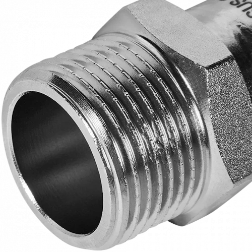 Переходник ROMMER НР 28 мм x 1" из нержавеющей стали, RSS-0021-000281