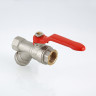 Кран шаровой VALTEC COMBI 1/2" ВР/ВР, с фильтром, рычаг (VT.292.N.04)