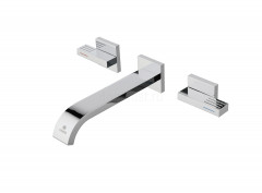 Смеситель для раковины GANZER GZ01144, скрытый монтаж, хром