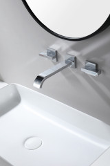 Смеситель для раковины GANZER GZ01144, скрытый монтаж, хром