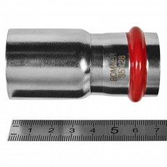 Муфта переходная ROMMER НПр 35 x 28 мм из нержавеющей стали, RSS-0020-003528