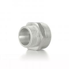 Ниппель переходной ELSEN НН 3/8"×1/2", латунь с оловянным покрытием (TIN), EBF29.3812T
