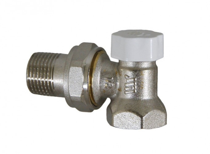 Кран для радиатора угловой нижний 1/2" Millennium