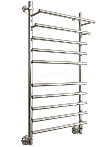 Полотенцесушитель водяной ДВИН F Primo 100/50, полированный, с полкой, арт. 4627086005574