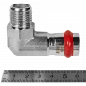 Угольник-переходник ROMMER НР 18 мм x 1/2" из нержавеющей стали, RSS-0010-001812