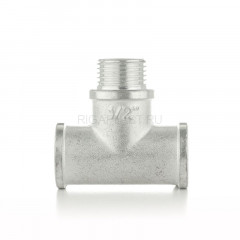 Тройник равнопроходной ELSEN ВНВ 1/2", латунь с оловянным покрытием (TIN), EBF08.12T