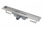 Душевой лоток AlcaPlast APZ6 550 с опорами, серый, хром, выпуск боковой