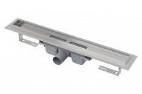 Душевой лоток AlcaPlast APZ6 550 с опорами, серый, хром, выпуск боковой
