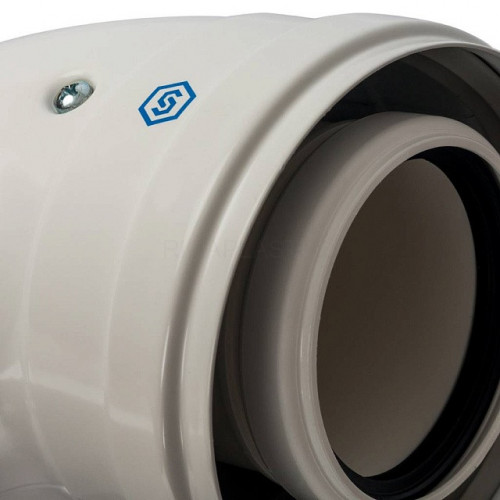 Элемент дымохода конденсационное колено 90° 60/100 м/п PP-FE (совместимый с Baхi и Viessmann) STOUT