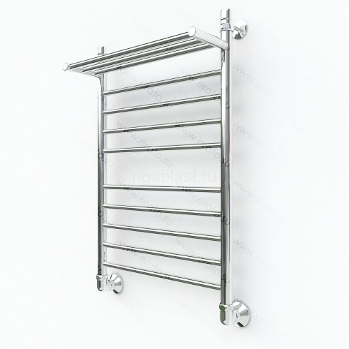 Полотенцесушитель водяной ЭРАТО A34, 1000х500 мм, с верхней полкой