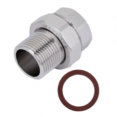 Американка никелированная с плоской прокладкой 1/2"ВР-НР ZEISSLER, ZSr.165.B.0104