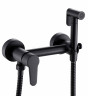 Смеситель с гигиеническим душем HANSEN HL62202-C, черный