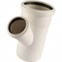 Тройник канализационный RAUPIANO 90/50/45° REHAU