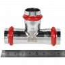 Тройник равнопроходной ROMMER 22 мм из нержавеющей стали, RSS-0013-000022