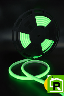 Термолента светодиодная SMD 2835, 180 LED/м, 12 Вт/м, 24В , IP68, Цвет: Зеленый