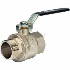 Кран шаровой полнопроходной STOUT 1 1/2", ВР/НР, ручка «рычаг», SVB-0003-000040