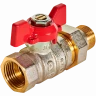 Кран шаровой с американкой ВР/НР 1/2", бабочка ROMMER