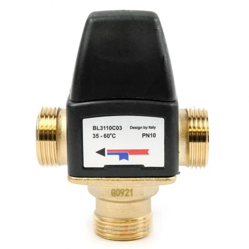 Клапан термостатический смесительный 3/4" 35-60°С kv/s 1.6 TIM
