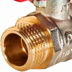 Кран шаровой НР/НР 1 1/4", бабочка ROMMER