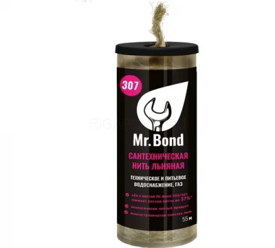 Нить льняная сантехническая 55 м Mr.Bond 307